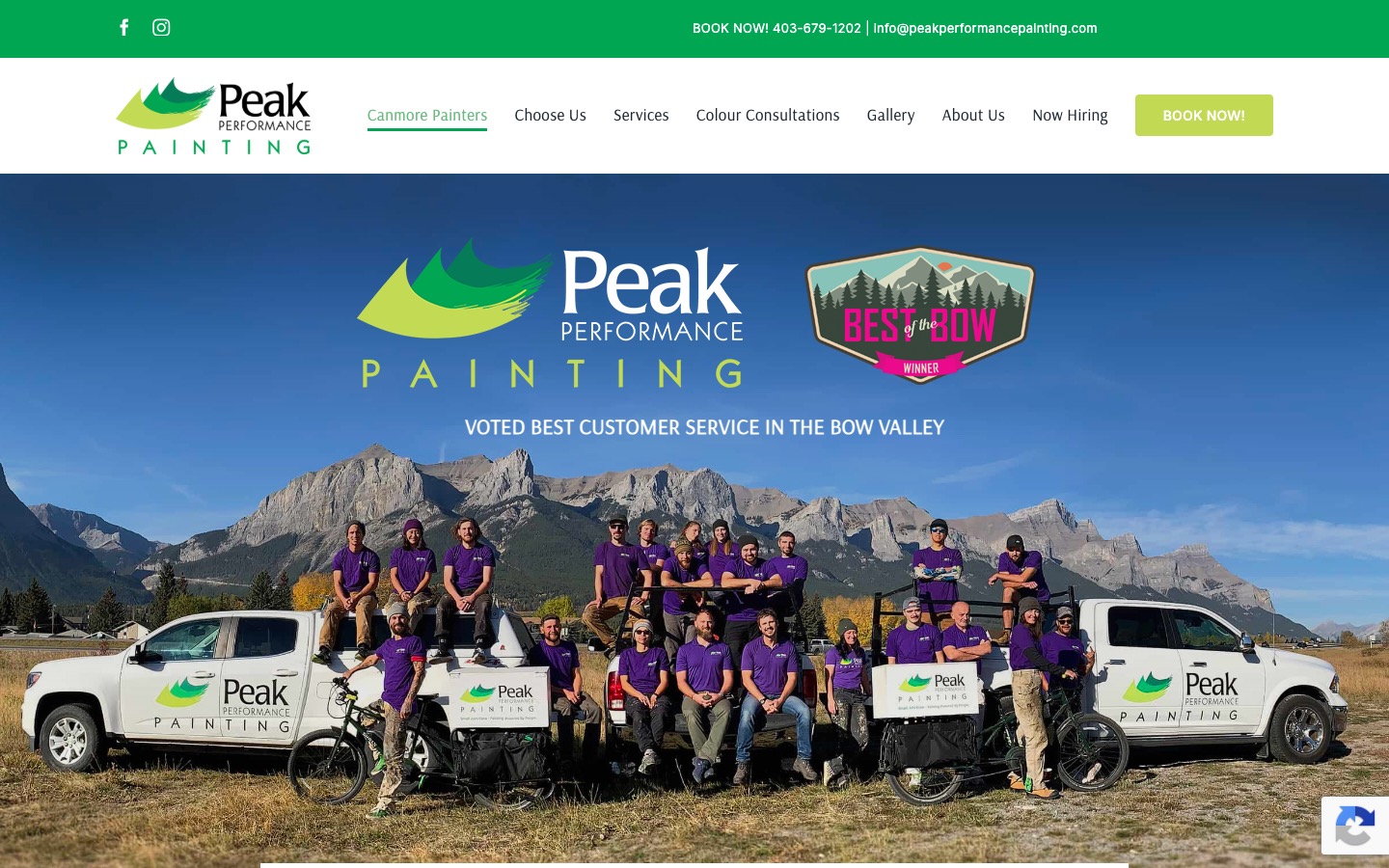 The current homepage